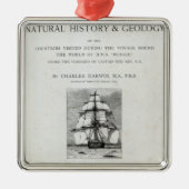 Die Reise des Beagles Silbernes Ornament (Vorne)