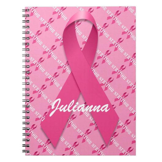 die Reise des Brustkrebses Notizblock (Vorderseite)