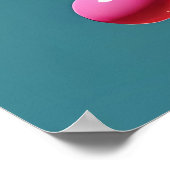 Die Reise des Geistes in einem Flicker des fluores Poster (Ecke)