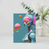 Die Reise des Geistes in einem Flicker des fluores Postkarte (Stehend Vorderseite)