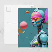 Die Reise des Geistes in einem Flicker des fluores Postkarte (Vorne/Hinten)