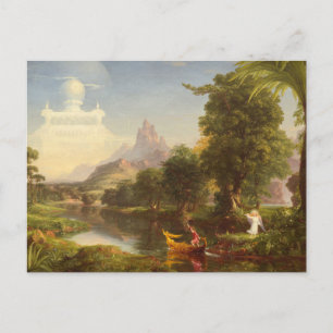 Die Reise des Lebens: Jugend von Thomas Cole Postk Postkarte