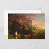 Die Reise des Lebens, Kindheit von Thomas Cole Dankeskarte (Vorne/Hinten)
