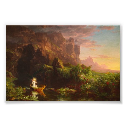 Die Reise des Lebens, Kindheit von Thomas Cole Fotodruck (Vorne)