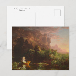 Die Reise des Lebens: Kindheit von Thomas Cole Pos Postkarte