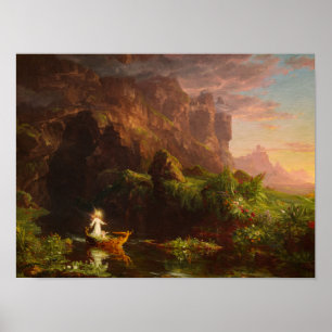 Die Reise des Lebens, Kindheit von Thomas Cole Poster
