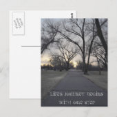 Die Reise des Lebens Postkarte (Vorne/Hinten)