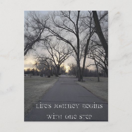 Die Reise des Lebens Postkarte (Vorderseite)