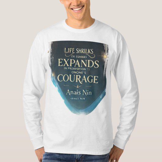 Die Reise des Lebens stellt oft Herausforderungen T-Shirt (Vorderseite)