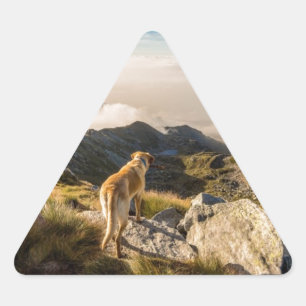 Die Reise Dreieckiger Aufkleber