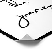 Die Reise einbinden, Zitat Poster (Ecke)