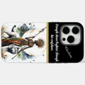 Die Reise eines Kriegers mit einem treuen Wolfskam Case-Mate iPhone Hülle (Rückseite (Horizontal))