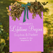 Die Reise eines Lebens fängt an, Hochzeit zu begrü Acrylschild