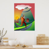 Die Reise in die Berge Poster (Küche)