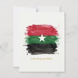 "Die Reise in die Freiheit. Postkarte