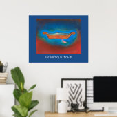Die Reise ist das Geschenkposter Poster (Heimbüro)