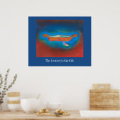 Die Reise ist das Geschenkposter Poster (Küche)