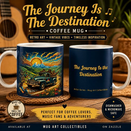 Die Reise ist das Ziel Kaffeetasse