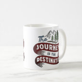 Die Reise ist das Ziel Kaffeetasse (VorderseiteRechts)