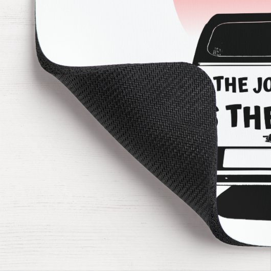 Die Reise ist das Ziel Sunset - oldtimer 2CV Mousepad (Ecke)