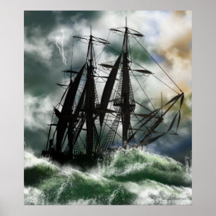 Die Reise - Kolumbus fährt den Ozean Poster