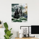 Die Reise - Kolumbus fährt den Ozean Poster (Heimbüro)