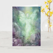 Die Reise-" Kunst-Gruß-Karte "des Engels Karte (Gelbe Blume)