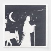 Die Reise nach Bethlehem Serviette (Vorderseite)