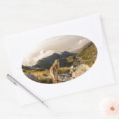 Die Reise Ovaler Aufkleber (Umschlag)