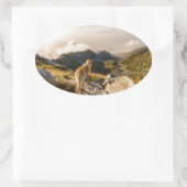 Die Reise Ovaler Aufkleber (Tasche)