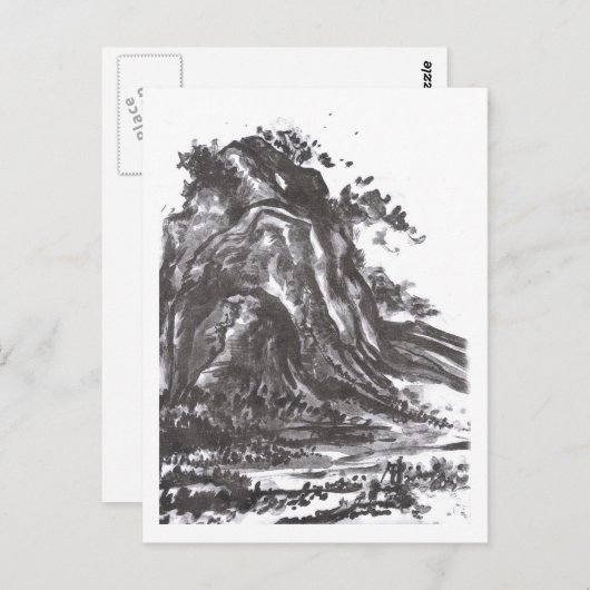 Die Reise-Postkarte des Kaisers Postkarte (Vorne/Hinten)