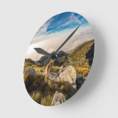 Die Reise Runde Wanduhr (Winkel)