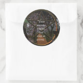 Die Reise Runder Aufkleber (Tasche)