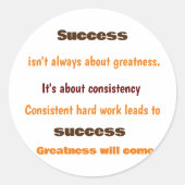 Die Reise verkraften Runder Aufkleber (Vorderseite)