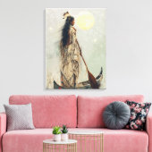 Die Reise - verschnürte Canvas Leinwanddruck (Insitu (Wohnzimmer))