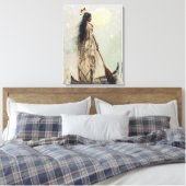 Die Reise - verschnürte Canvas Leinwanddruck (Insitu (Schlafzimmer))