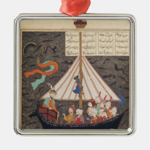 Die Reise von Alexander der Große Silbernes Ornament