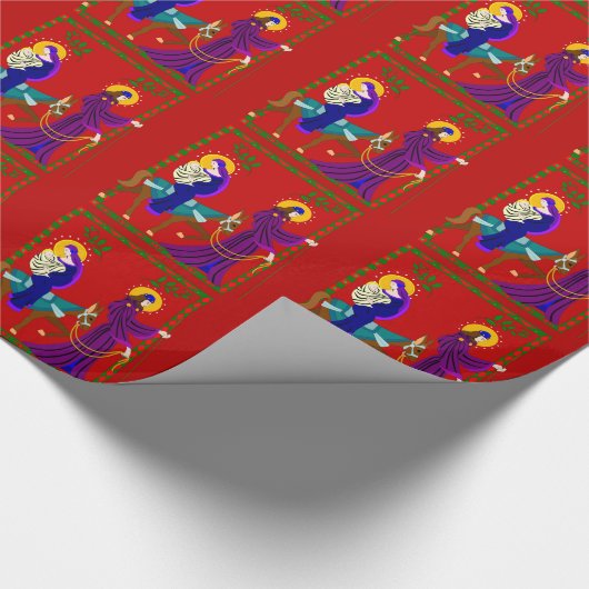 Die Reise von Bethlehem Geschenkpapier (Ecke)