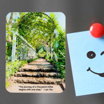 Die Reise von tausend Meilen beginnt mit einem Sch