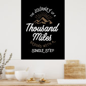 Die Reise von tausend Meilen Poster (Küche)