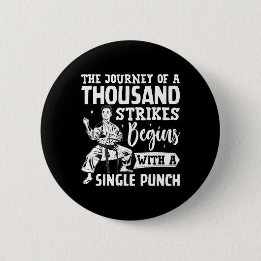 Die Reise von tausend Streiks beginnt mit einem Si Button (Vorderseite)