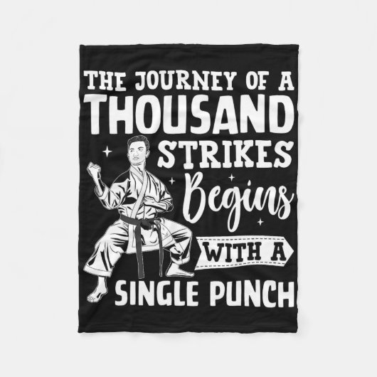 Die Reise von tausend Streiks beginnt mit einem Si Fleecedecke (Vorderseite)