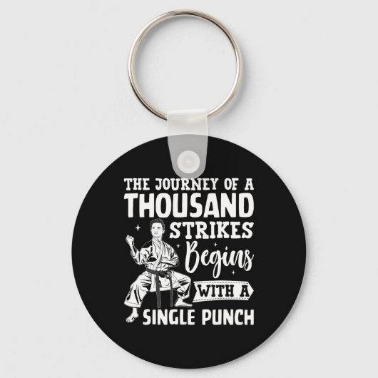 Die Reise von tausend Streiks beginnt mit einem Si Schlüsselanhänger (Vorderseite)