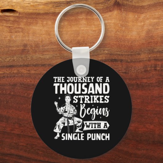 Die Reise von tausend Streiks beginnt mit einem Si Schlüsselanhänger (Vorderseite)