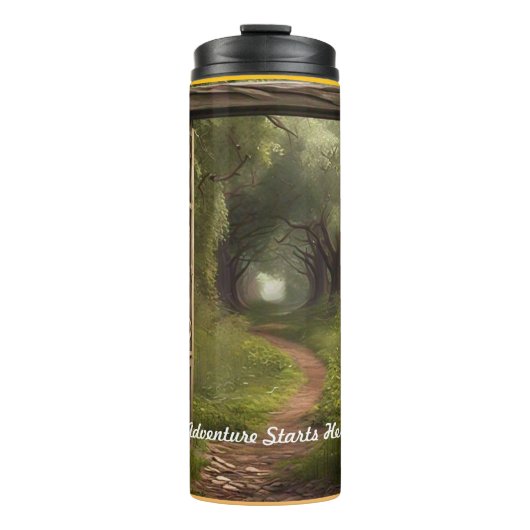 "Die Reise voran" Thermosbecher (Vorderseite)