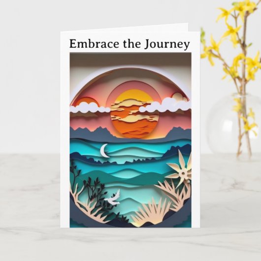 Die Reisekarte einbinden Karte (Gelbe Blume)