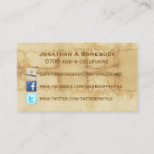 Die Reisend-sozial-Visitenkarte Telefonnummerkarte (Rückseite)