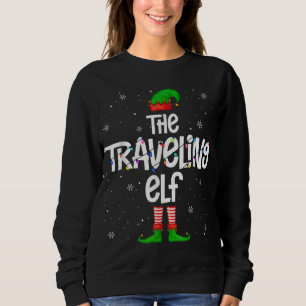 Die reisenden Elf Weihnachtsleuchten Elf Matching  Sweatshirt