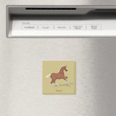 Die Reiter der Sorrel Foal Gaits Magnet (In Situ (Geschirrspüler))