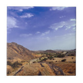 Die reizvolle Schönheit der Wüste unter einem blau Fliese (Vorderseite)